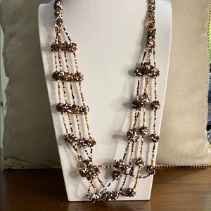 Chic Multi-Strand Beaded Necklace